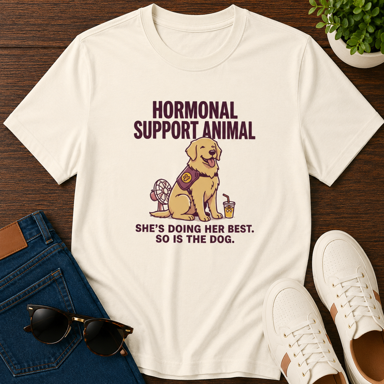 Hormonal Support Animal Women's Relaxed T-Shirt
