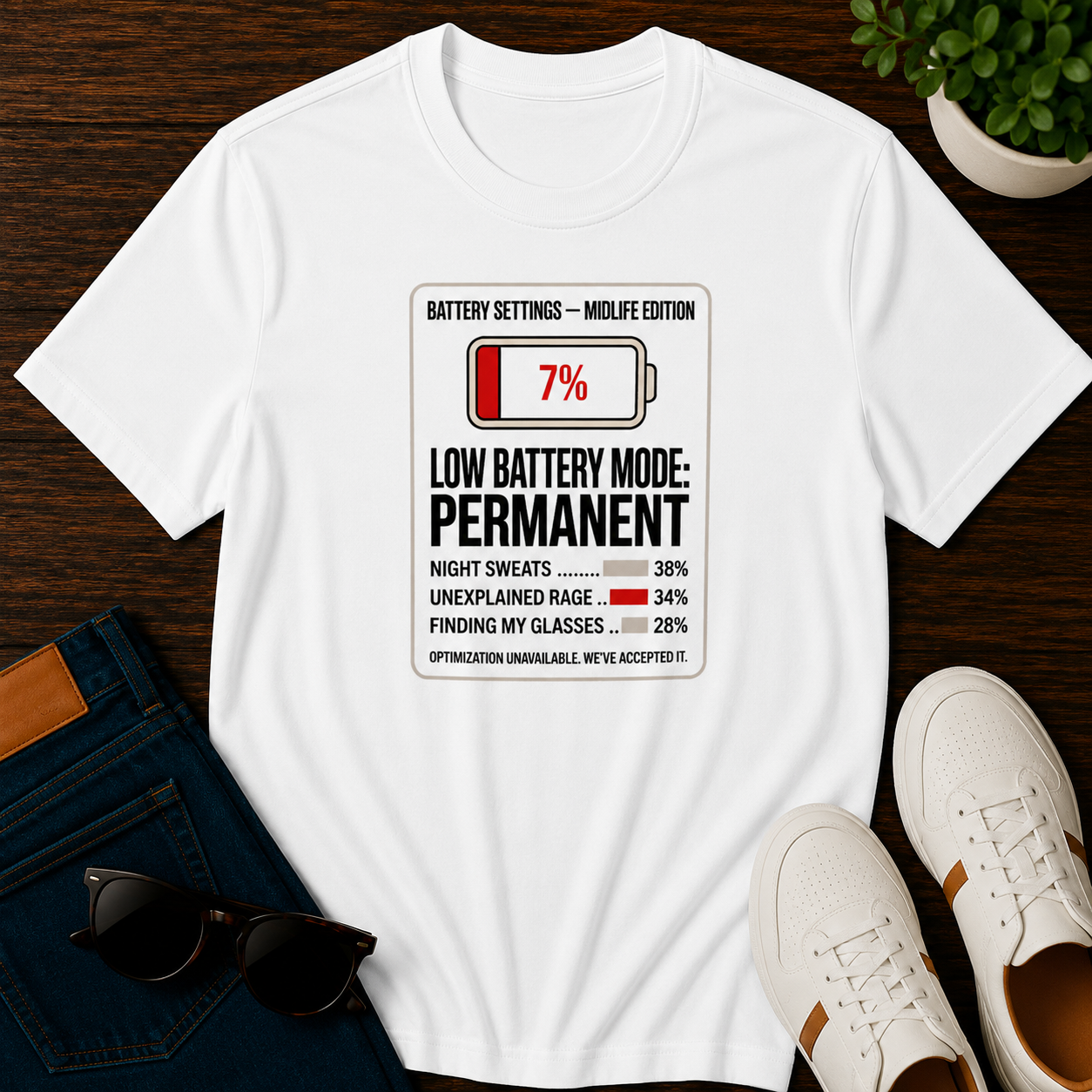 Low Battery Mode Women's T-Shirt